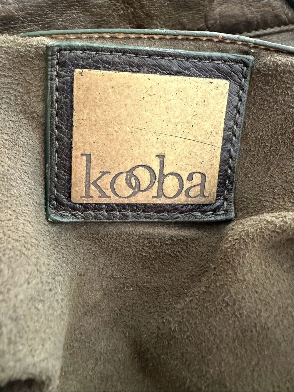 Kooba Vintage Distressed Leather Satchel Bag